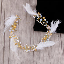 Load image into Gallery viewer, Headdress New Glorious Korean Style MORI Series Flower Garland Wedding Dress White Hair Accessories Studio Marriage Accessories
