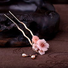 Load image into Gallery viewer, U-shaped hairpin female Chinese wind plate hair Sen Han clothing headdress female Korean hair accessories hairpins ancient style
